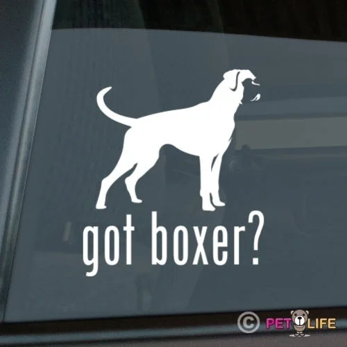 

Got Boxer Sticker Die Cut Vinyl window decal