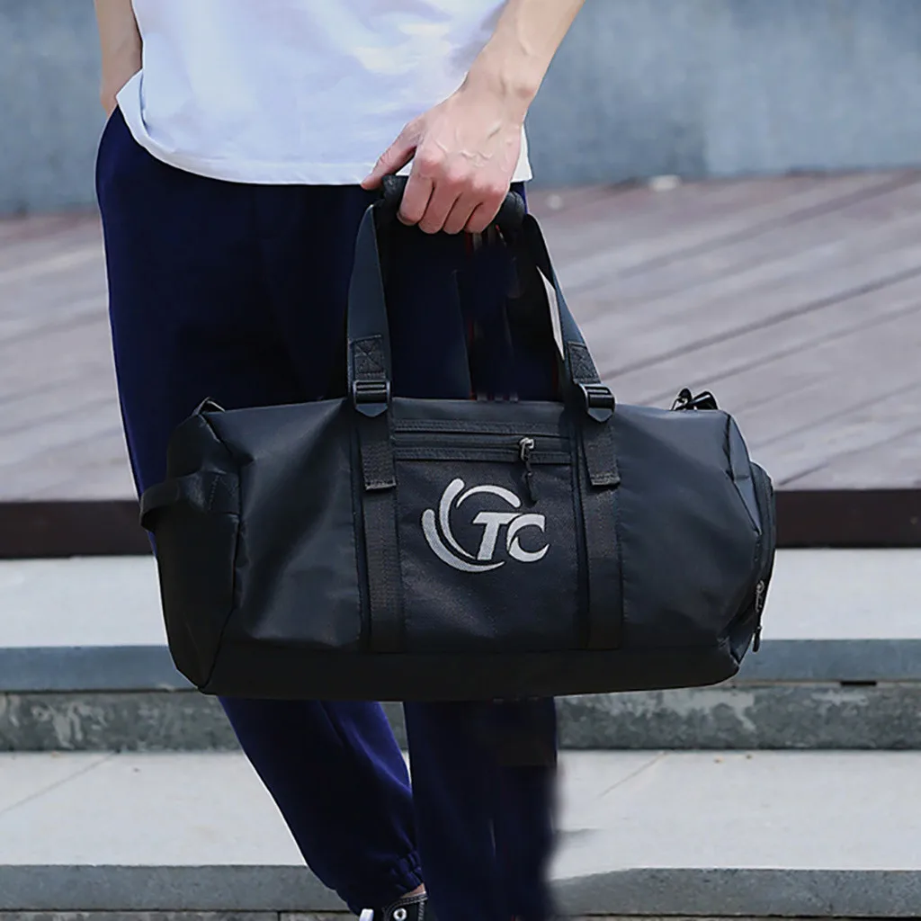 Waterproof Men Sports Gym Bags Yoga Fitness Nylon Dry And Wet Separation Shoes Position Bag Large-capacity Travel | Багаж и сумки