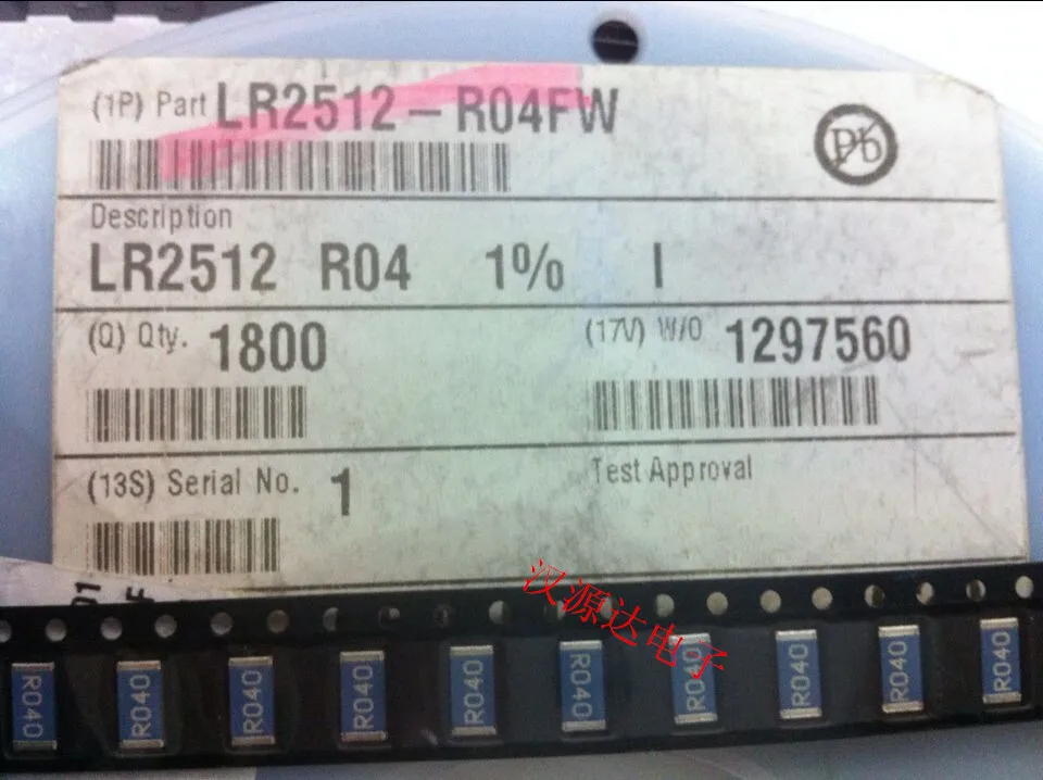 20 шт./лот LR2512-R040FW R040 2512 0.04R 1% 2W 100PPM Обнаружение тока 100% новый и оригинальный |