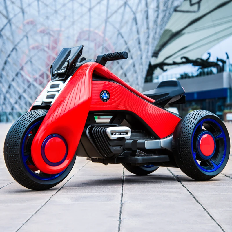 Детский Электрический мотоцикл трехколесный велосипед детские игрушки от 2 до 7
