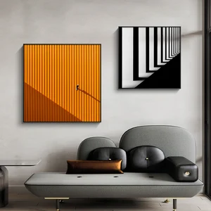 Картина на холсте, современное здание, красочное визуальное воздействие, Настенная картина художественные плакаты и принты для украшения гостиной, спальни