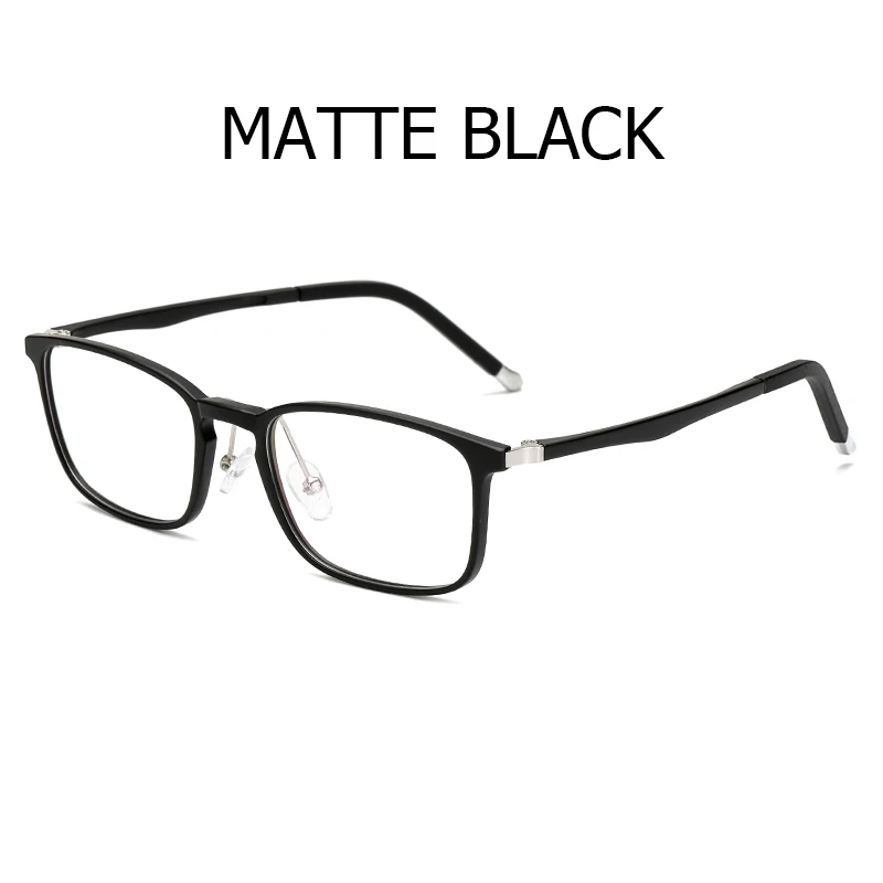 C2 matte black MVBBFJR Модные мужские и женские TR90 квадратные очки Рамка для очков винтажные очки в ретро-стиле для от близорукости, по рецепту брендовый дизайнер - Цвет оправы: C2 matte black