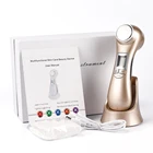 6In 1 массажер для лифтинга RF радиочастотный EMS светодиодный светильник терапия ультразвуковая Вибрация средство для удаления морщин отбеливания кожи