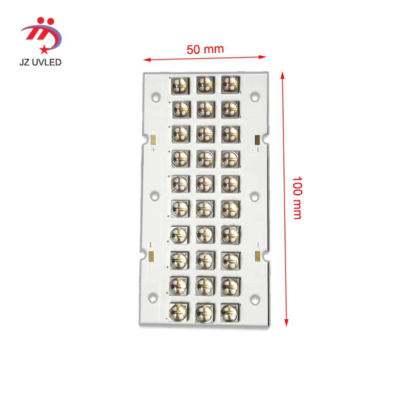 

UV LED splicing module forUV flatbed printer furniture UV varnish baking dry curing UV LED lamp 6565 chip 100*50 mm