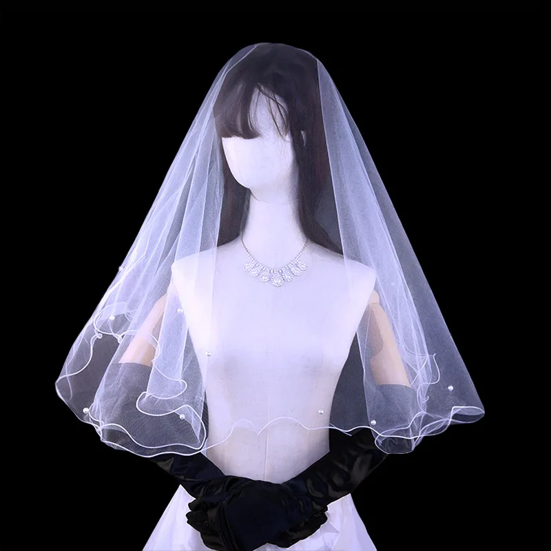 

GBCNYIER Cheap Lace short veil bridal wedding veil wedding wedding accessories G