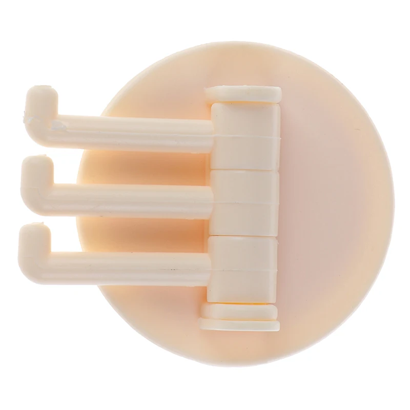 1 шт. крючки для ванной комнаты креативный бесшовный паста 3 ветки вращающийся