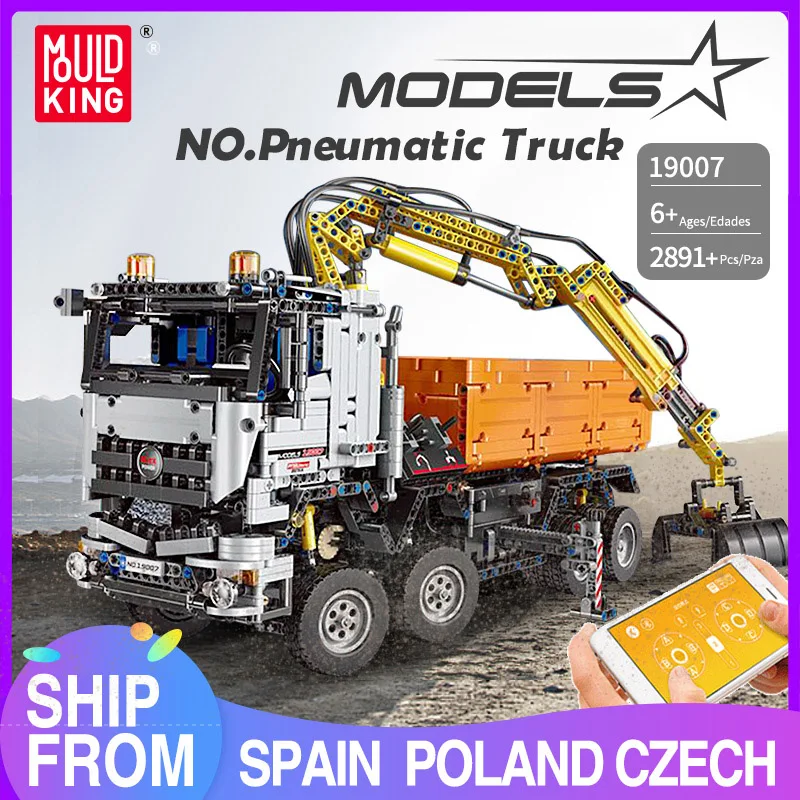 Высокотехнологичный грузовик MOULD KING MOC С дистанционным управлением