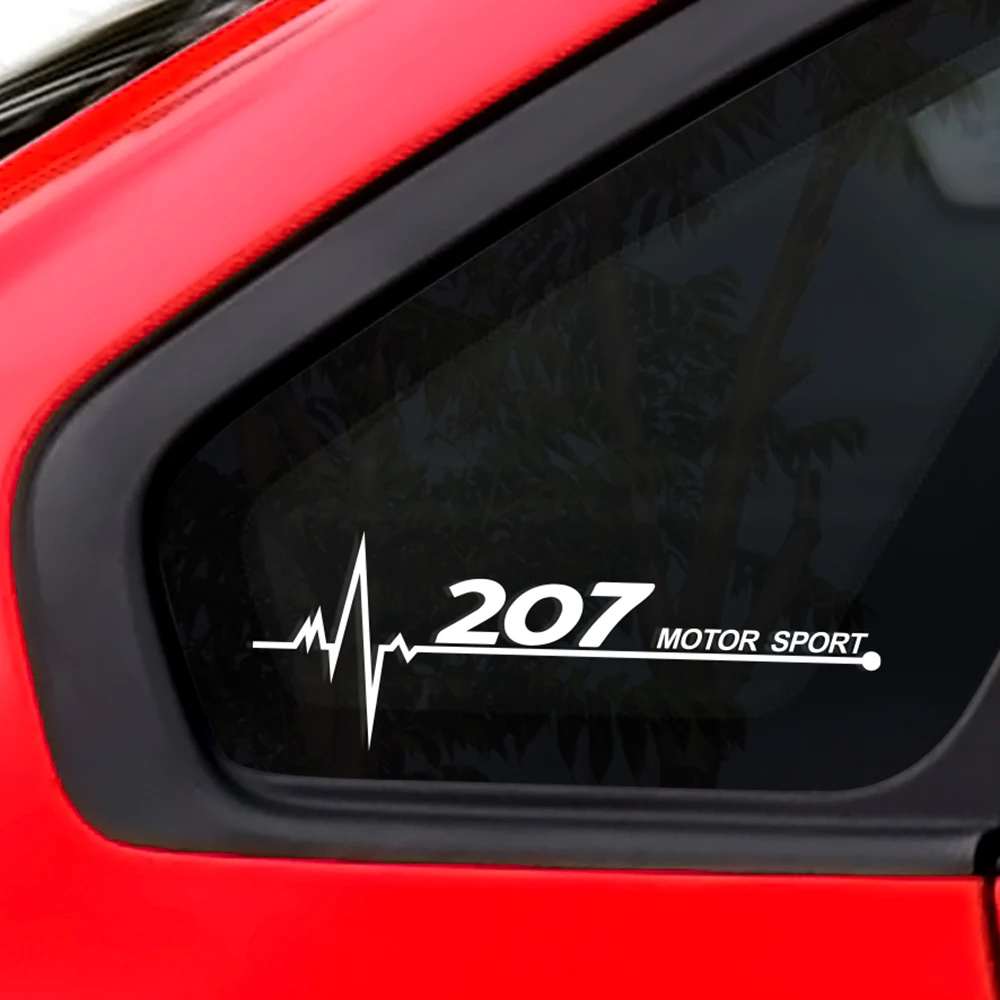 2 шт. декоративные виниловые наклейки на боковые окна Peugeot 207 | Автомобили и