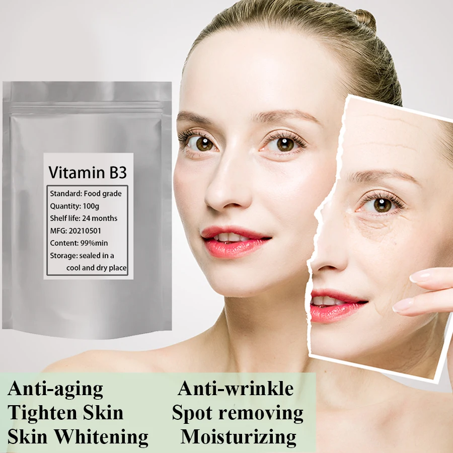 

Cosmetic raw material Vitamin B3 Nicotinamide Skin Whitening for skin care Cosmetic Grade