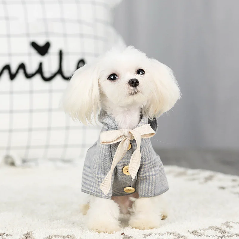 Классическая одежда для собак ветрозащитная домашних животных маленьких