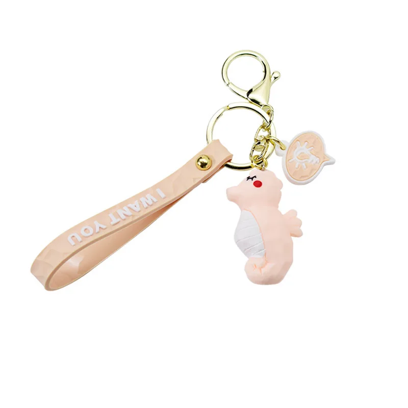 

Cartoon Marine Animals Cut Surface KeyChain Cartoon Dolls Dolphins And Penguins Duck Key Chain Personality Trend Car Keyring