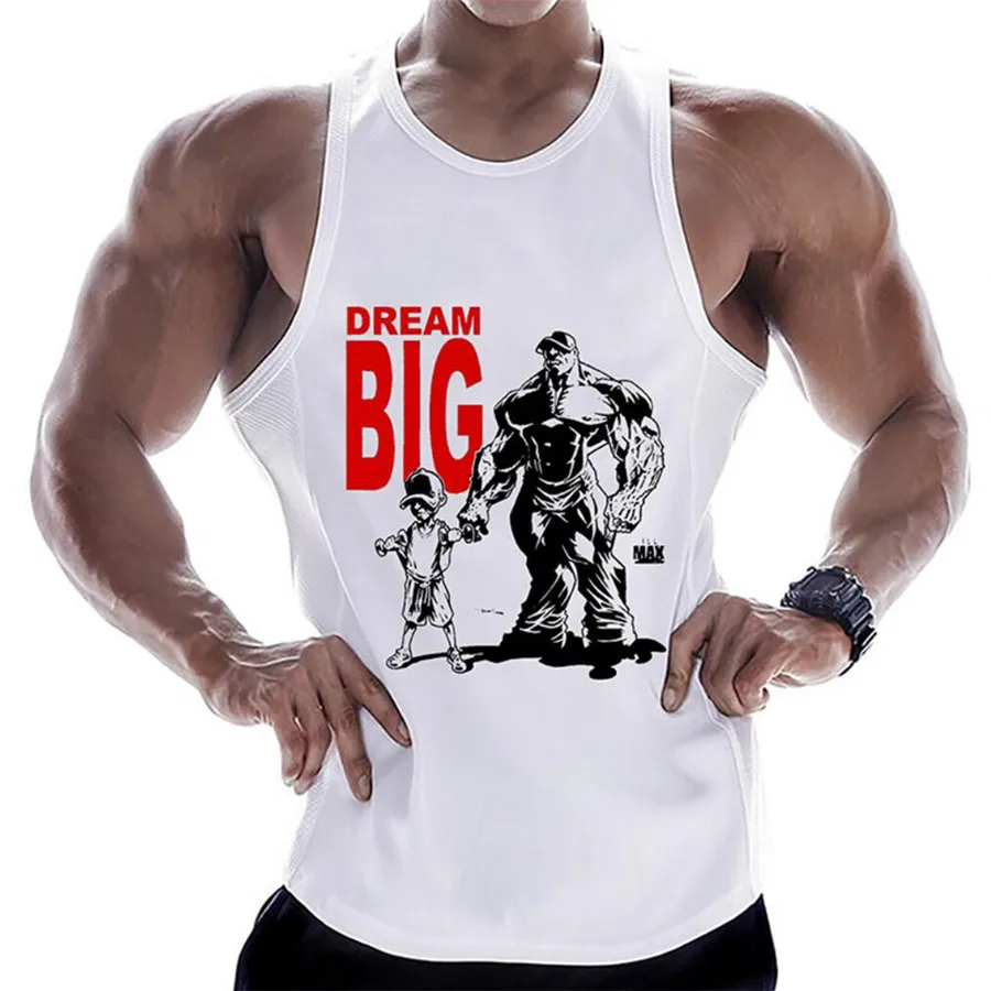 aliexpress.com - Bodybuilding Tank Tops Men Cotton Sleeveless Shirt Gym Fitness Training Clothes Stringer Singlet Male Summer Casual Printed Vest