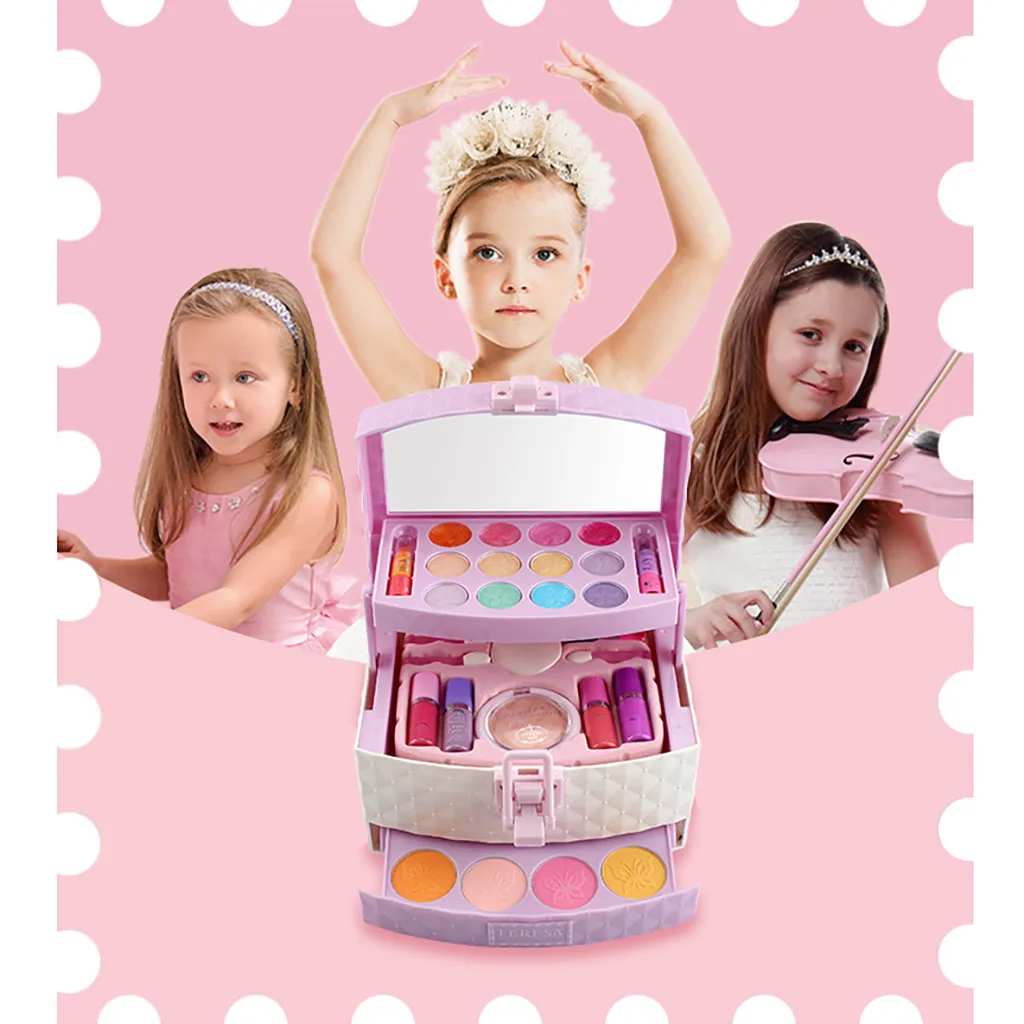 Милый комплект косметики в форме сердца для ролевых игр игрушки набор