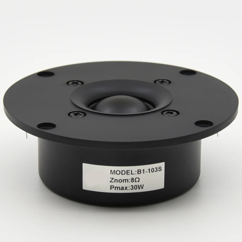 

Hifi 4 Inch Tweeter Speaker Unit Black Silk Membrane 8 OHM 30W Plastic 103mm Treble Loudspeaker B1-103S