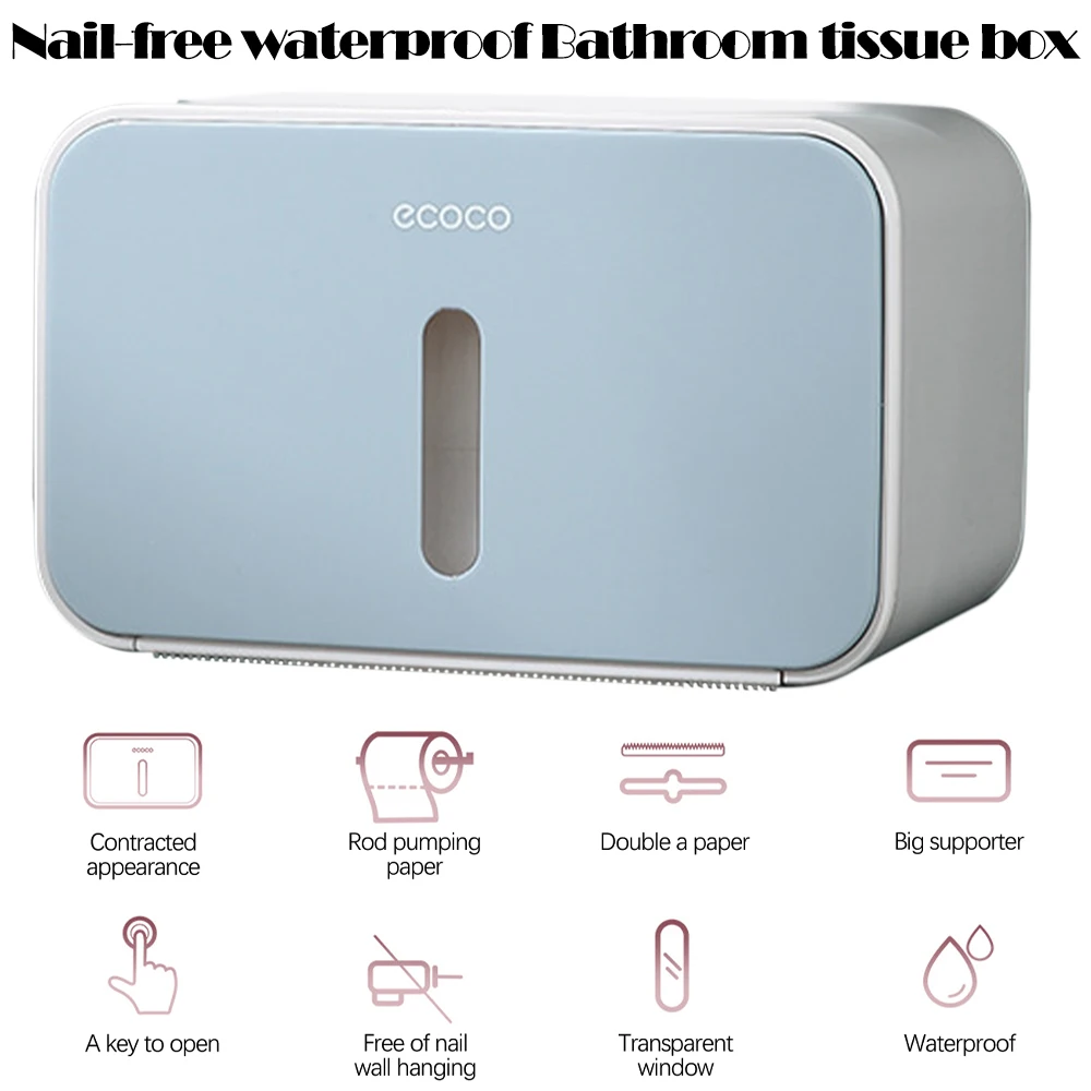 

Waterproof Toilet Paper Holder For Bathroom Kitchen Tissue Storage Box Toilet Roll Holder Bathroom Accessories