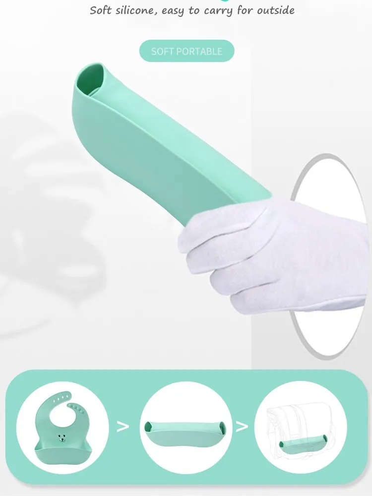 Baby bibs Silicone Waterproof Feeding Saliva BIB Newborn Carton Aprons Adjustable | Детская одежда и обувь