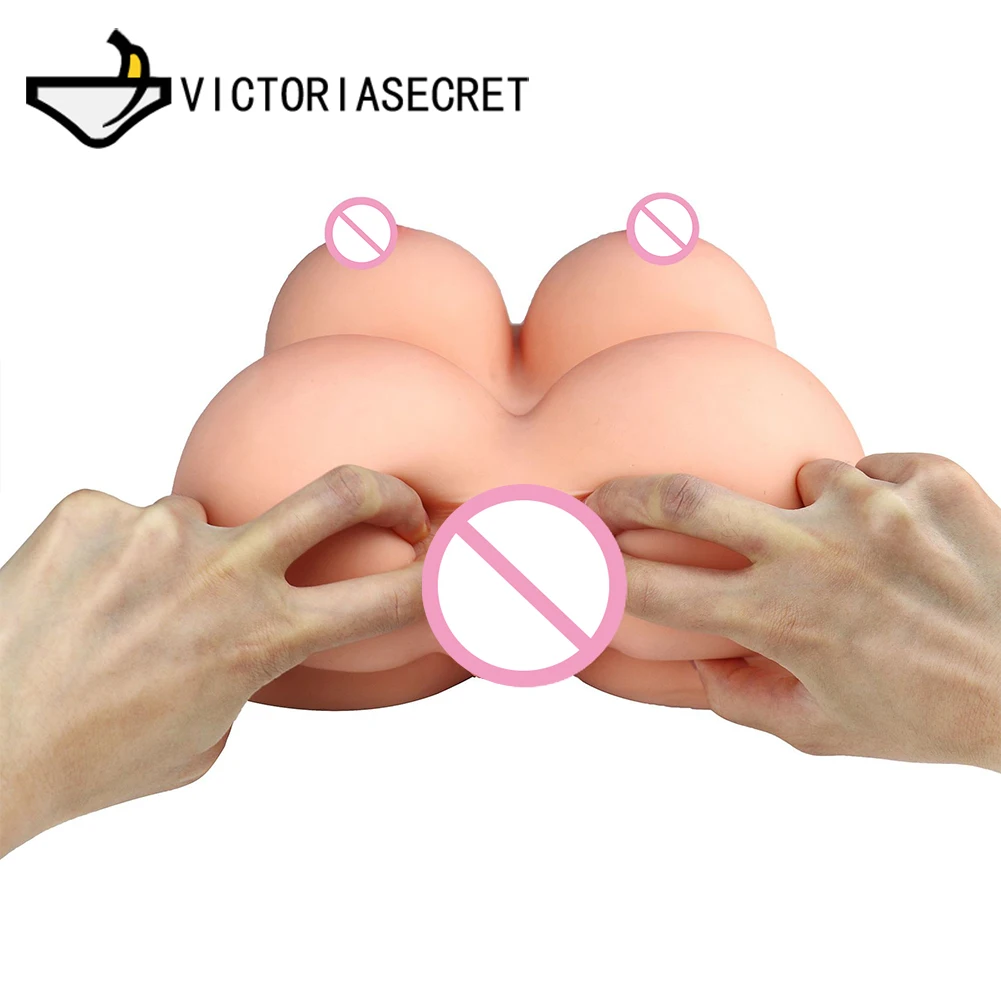 Силиконовый зад 3D секс-игрушки для взрослых Вагина Анальный двойной канал