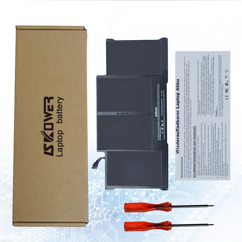 Аккумулятор для ноутбука SKOWER 50WH A1405 A1496 A1377 для Apple Macbook Air 13 дюймов A1369(2010-2011 год) A1466(2012- год) Серия