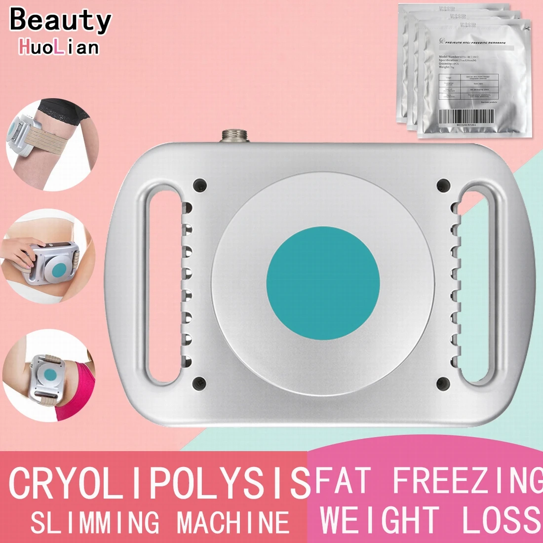 Dissolve Fat Cold Therapy Massager  Fat Freezing Machine Anti Free Cellulite For Cryolipolysis with 4pcs Antifreeze Membrane