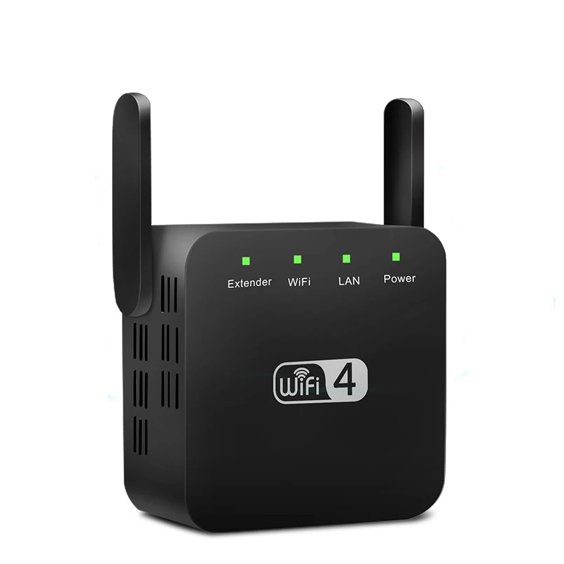 black Беспроводной Wi-Fi ретранслятор Wi-Fi удлинитель 300 Мбит/с усилитель WiFi длинного диапазона Wi-Fi усилитель сигнала Ultraboost Wi-Fi повторитель точка доступа - Цвет: black