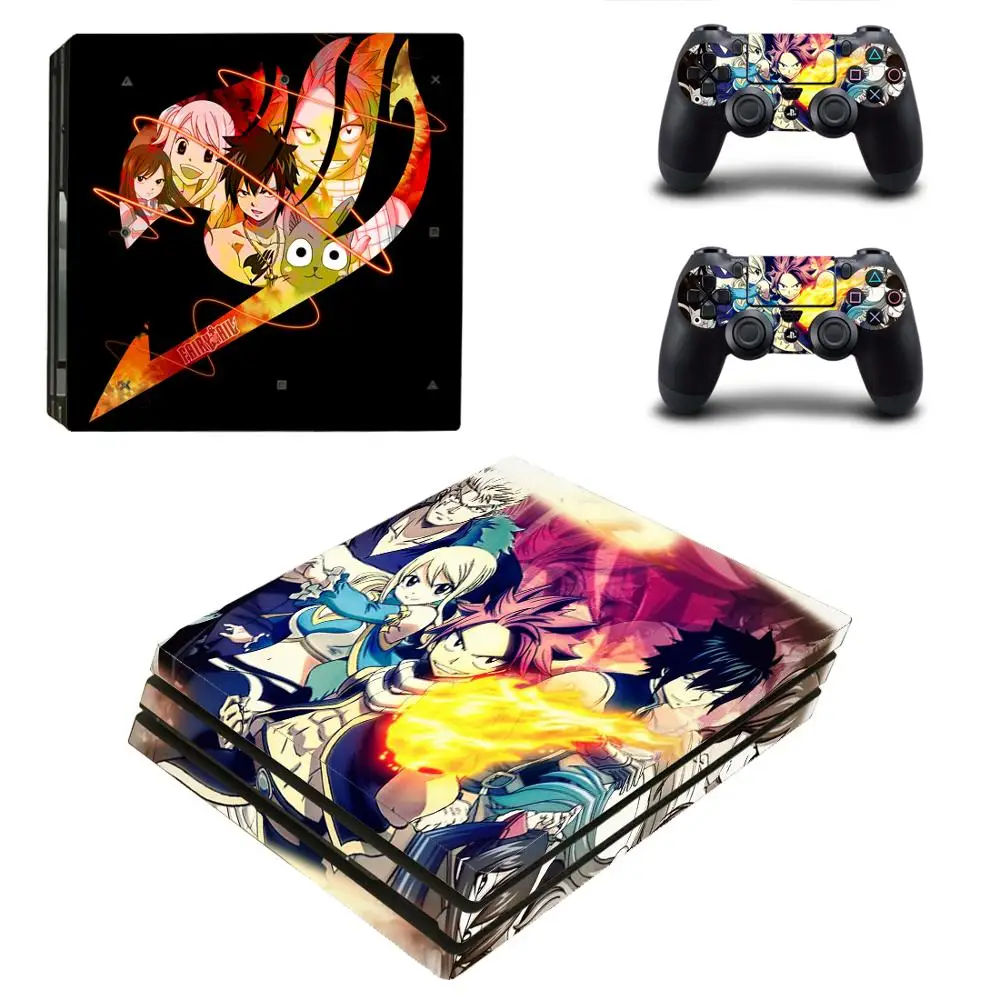 Fairy Tail PS4 Pro Стикеры s Play station 4 кожи наклейка кожного покрова для Игровые приставки