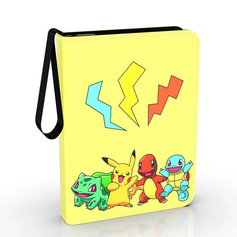 

New 200pcs Pikachu Photo Album Notebook Pokemon Playing Cards Map Display Binder GX VMAX EX Letters Protector Cards Book Folder