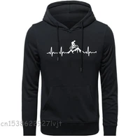 hoodies mountain bike heartbeat funny dirt bike plus custom camisa streetwear fashion premium cotton hoodies sweatshirts