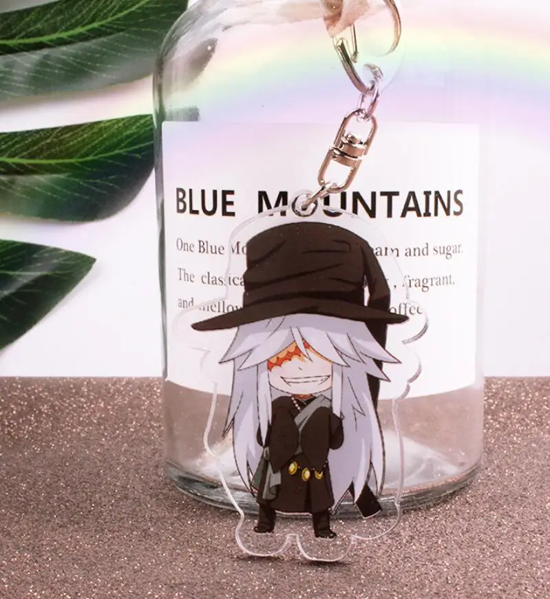 as pictured Аниме Черный Дворецкий Kuroshitsuji Ciel Sebastian милый акриловый рисунок Брелок Украшение Коллекция Модель игрушки Косплей - Цвет: as pictured