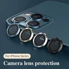 Защитная пленка для камеры для iPhone 12, 11 Pro Max, мини-наклейка на заднюю линзу телефона из сплава, блестящие задние линзы, защитное кольцо для экрана