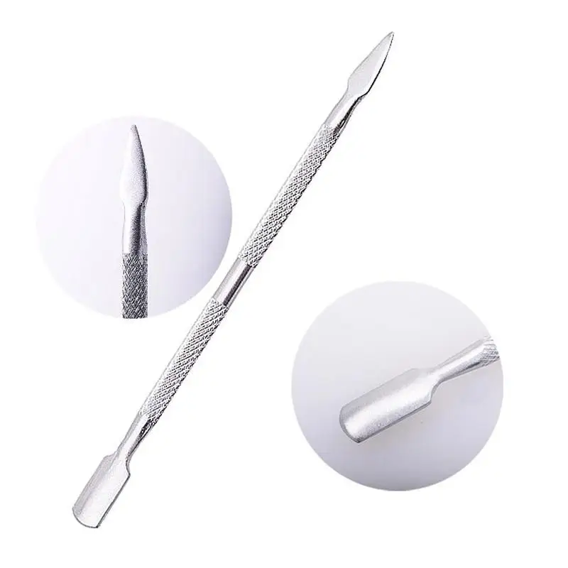 

Women Double Cuticle Remover Diy Nail Art Manicure Shape Pusher Steel Cuticle Manicure Tool Spoon Cuticulel Remover Stainle Z5C5