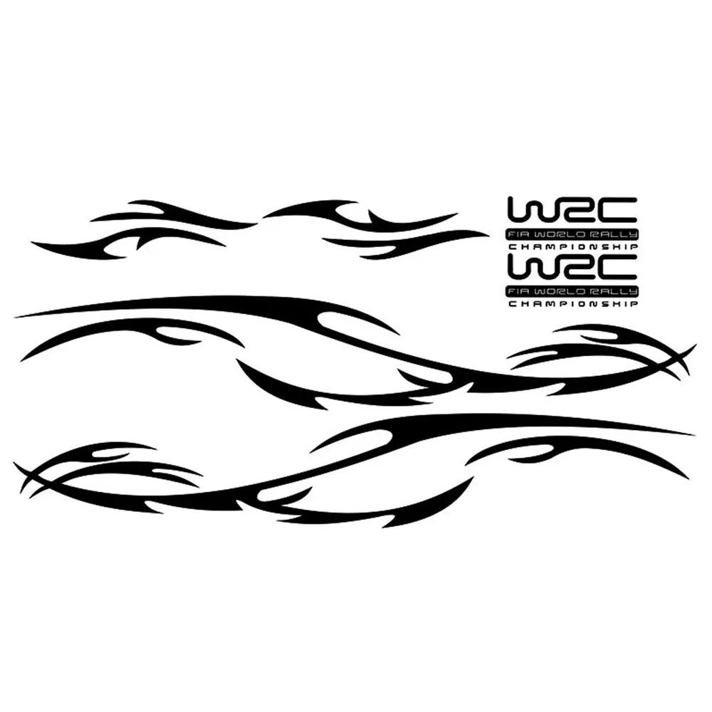 Автомобильная наклейка s спортивная гоночная полоса графический корпус боковая