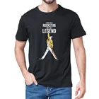 Забавная Мужская футболка с коротким рукавом из 100% хлопка в стиле Харадзюку с Фредди Меркьюри из группы I Will Be Not A Rockstar I Will Be Legend