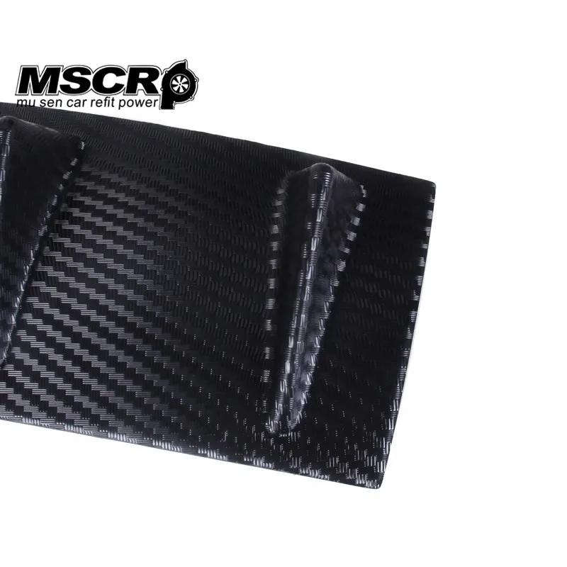 Корпус заднего бампера Акулья плавник 7 крыльев диффузор для губ ABS универсальный