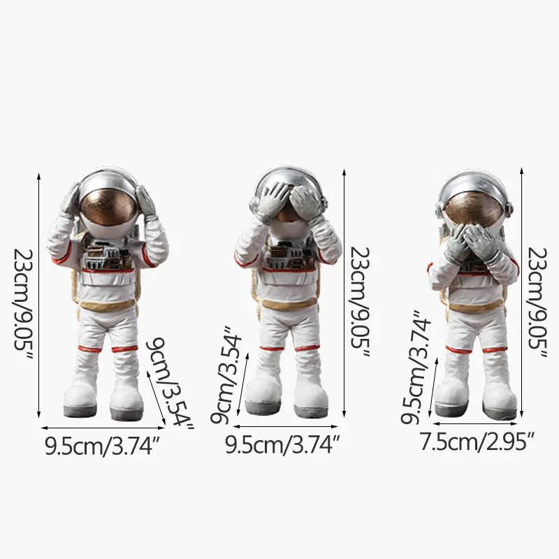 

Nordic Modern Minimalist Astronaut Figurine Model Home Decor Living Room TV Cabinet Crafts Resin Decoration Office Desktop Decor