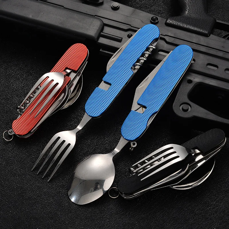 

Mini Folding Detachable Combination Outdoor Mountaineering Travel Tableware Multifunctional Tableware Camping Equipment