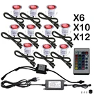 681016 шт. светодиодное напольное светильник ACDC 12V Водонепроницаемый похоронены светильник s подземный светильник RGB Цвет Сменные палуба светильник ing EUUSUKAU разъем