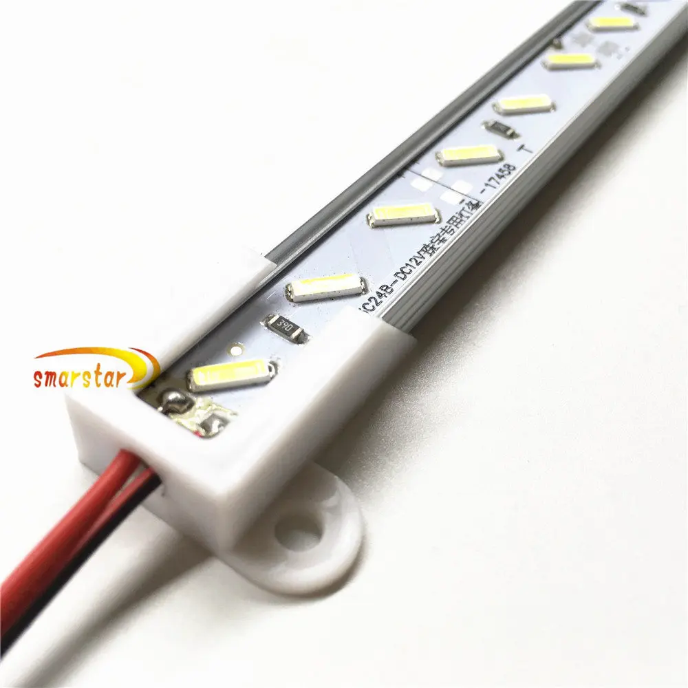 Smarstar DC 12 В 0 5 м 7020 светодиодная полоса освещения U V алюминиевый чехол оболочка 36