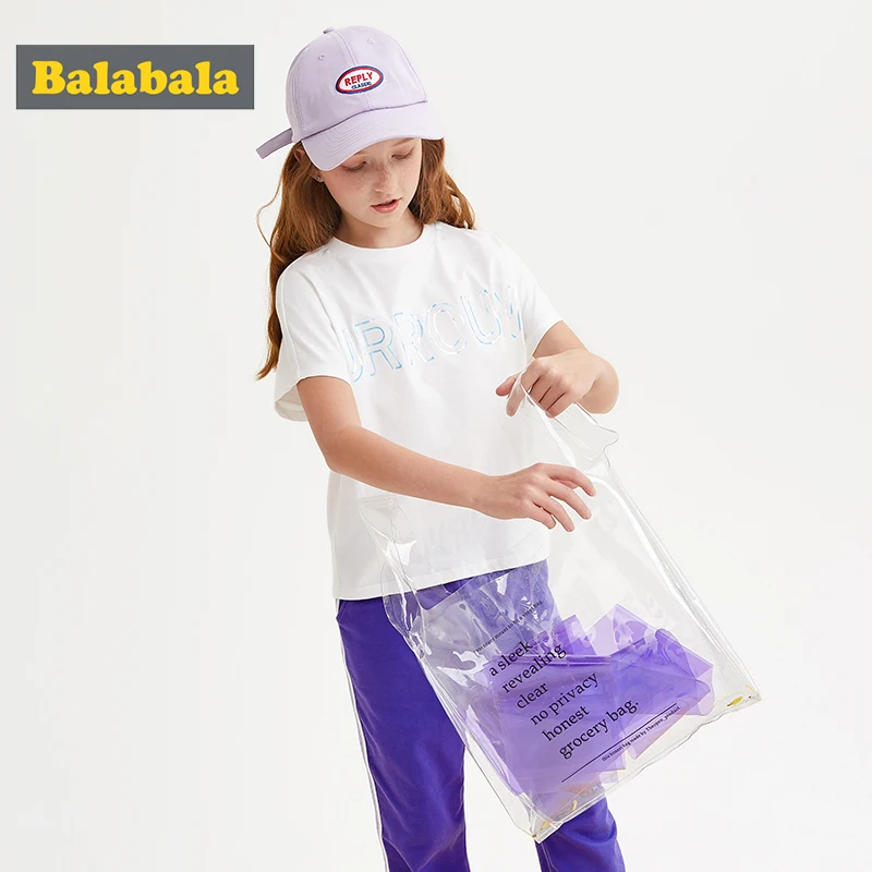 Balabala/комплект для девочек Коллекция 2020 года Новая летняя детская одежда Детский