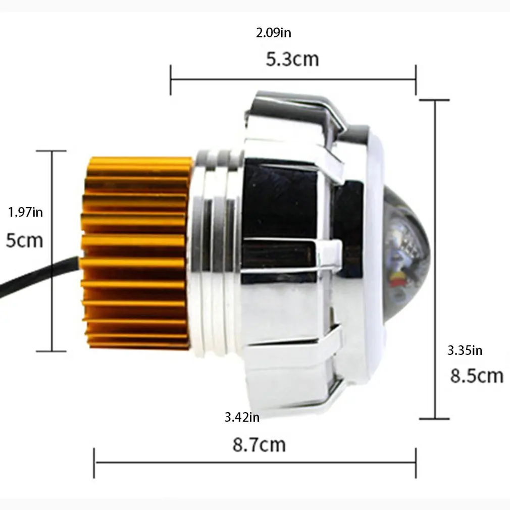 

Motorcycle LED Projector Lens Angel Devil Eye Spot Light Motorcycle Headlight LED Driving Motorbike Moto Headlamp Bulbs