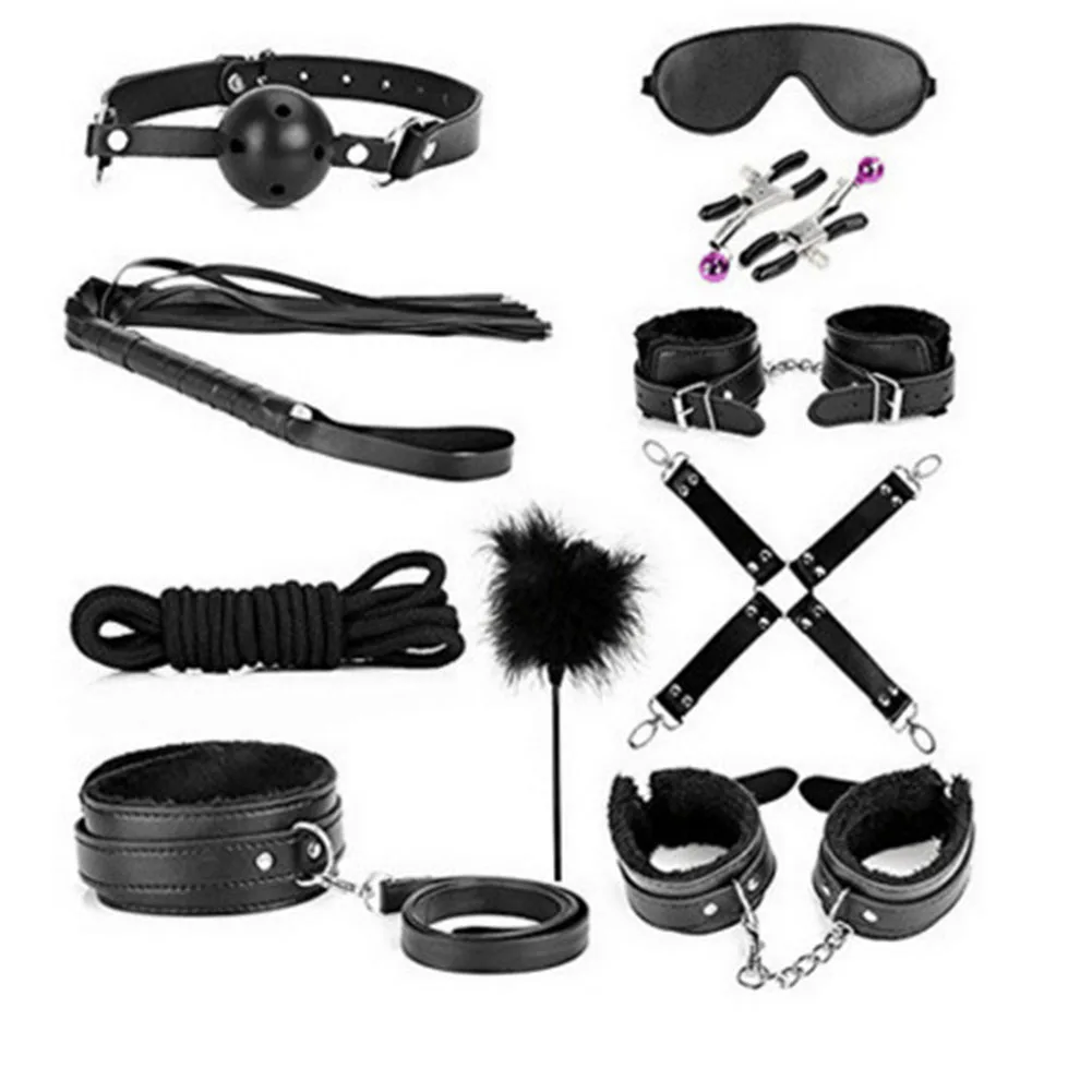 10 шт. набор из искусственной кожи для БДСМ-связывания |