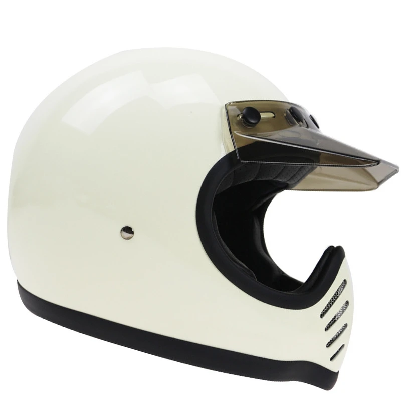 DOT ручной выработки из стекловолокна внедорожный мотоцикл шлем Для мужчин ATV Dirt