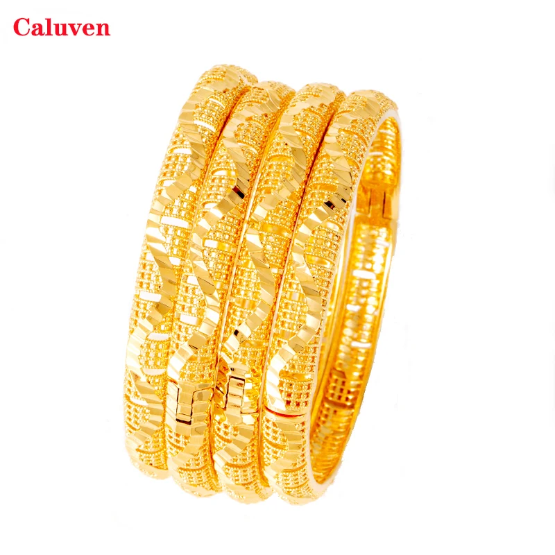 4 шт. браслеты &quotДубай&quot для женщин индийские арабские с шармом в эфиопском