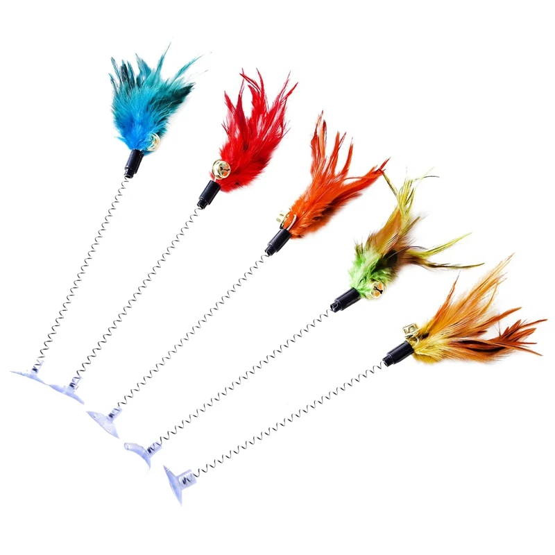 random color Забавные игрушки для кошек, электрическая вращающаяся игрушка, Весенняя игрушка для кошек, красочная бабочка, интерактивная обучающая игрушка для животных, игрушки для кошек - Цвет: random color