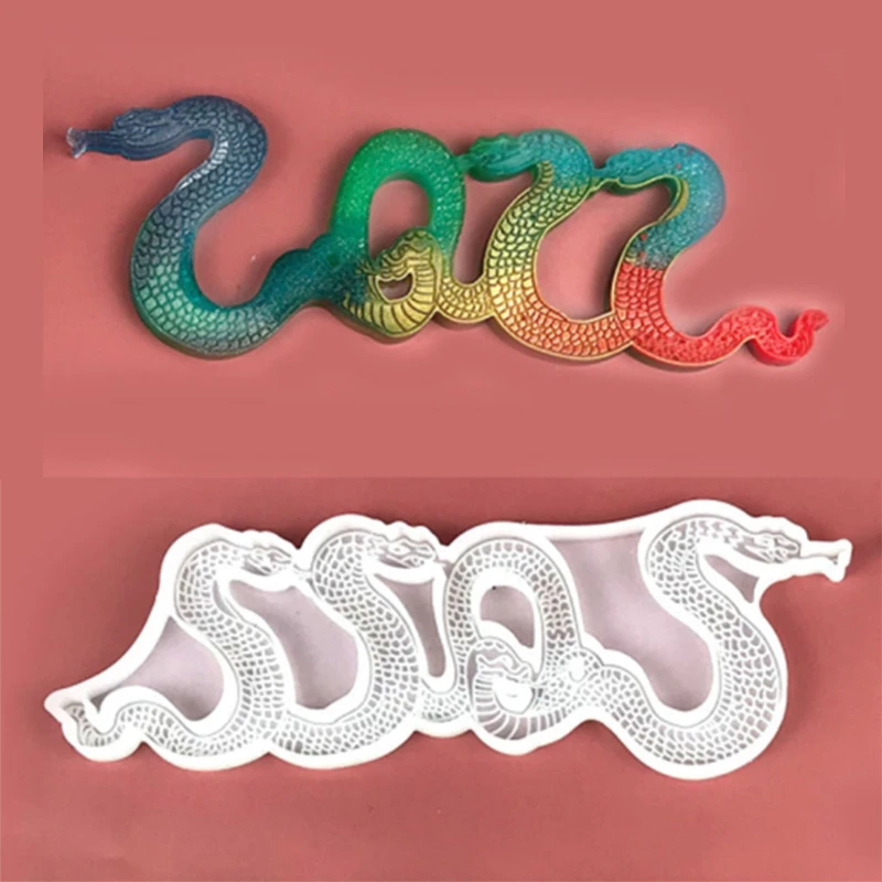 

2022 New Creative 3D 2022 Year Snake Silicone Mold Epoxy Resin Mold for DIY Cake Biscuit Cookies Chocolate Candies Desserts