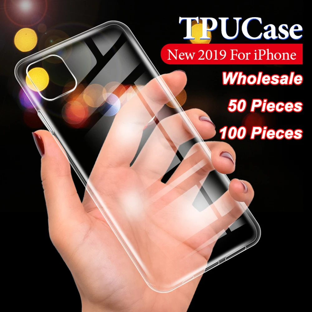 Для iPhone 11 Pro Max оптовая продажа 10 шт. чехол для телефона антидетонационный мягкий