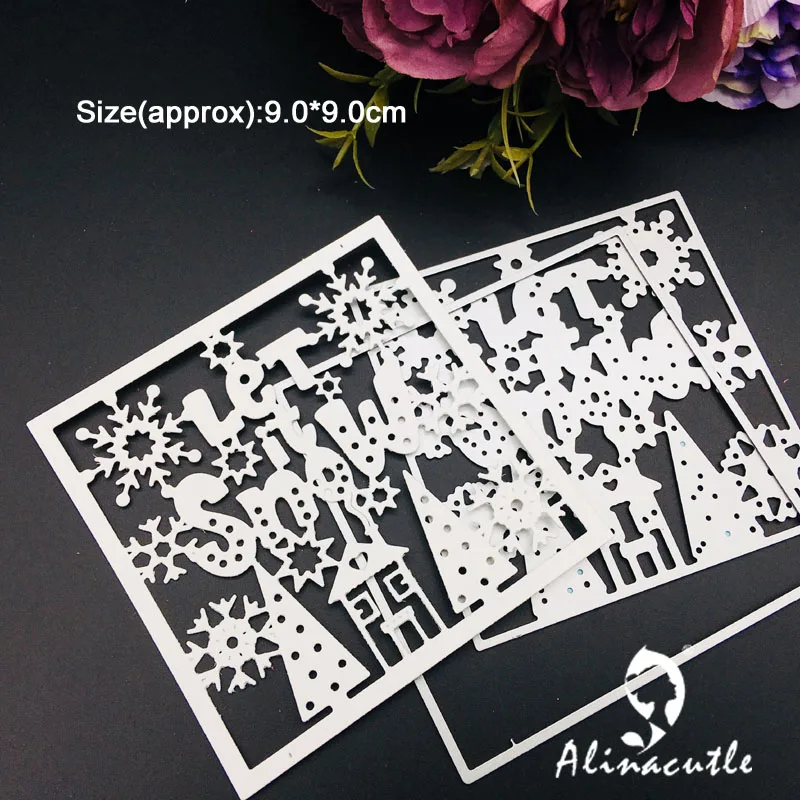 Металлическая высекальная высечка для снега зимы Рождества снежинки творчества