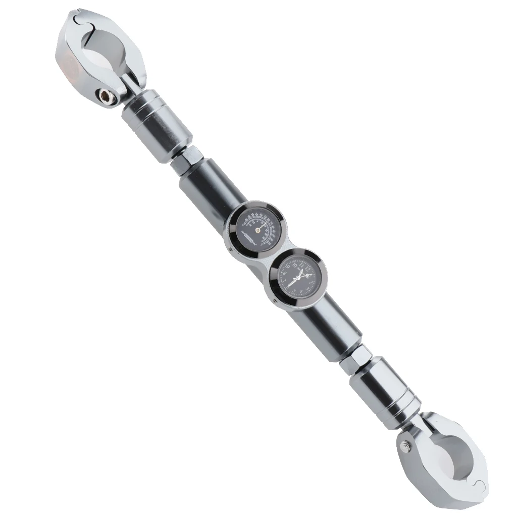 Gray 22mm 7/8inch ручка мотоциклы Регулируемый перекладина для укрепления рулевого колеса рычаг - Цвет: Gray