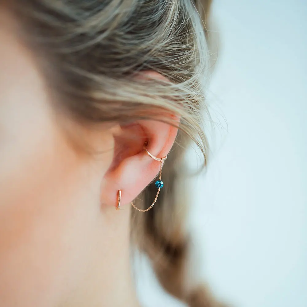 Сережки-клипсы из серебра 925 пробы с кристаллами | Украшения и аксессуары