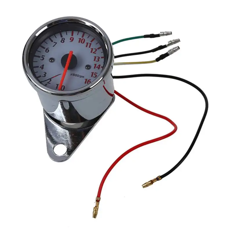 

Universal Motorcycle Tachometer Speeeter Gauge gauge 0-16000RPM