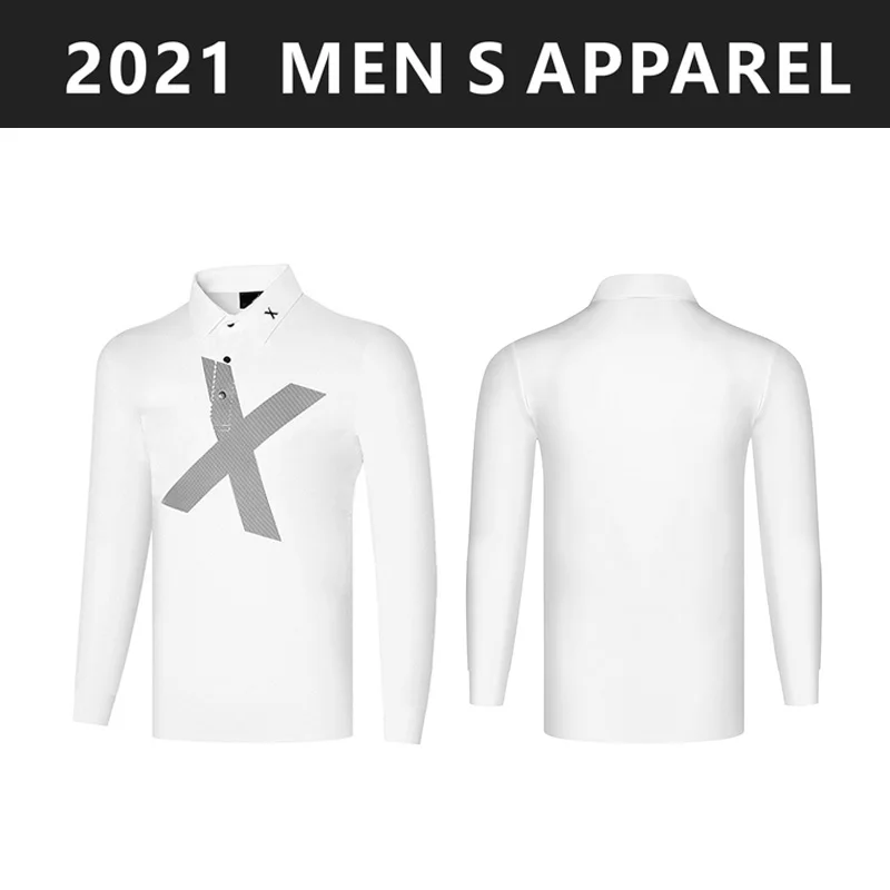 

Golf shirt men polo long sleeve golf clothing autumn
